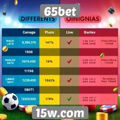 Diferenciais dos jogos oferecidos no 65bet